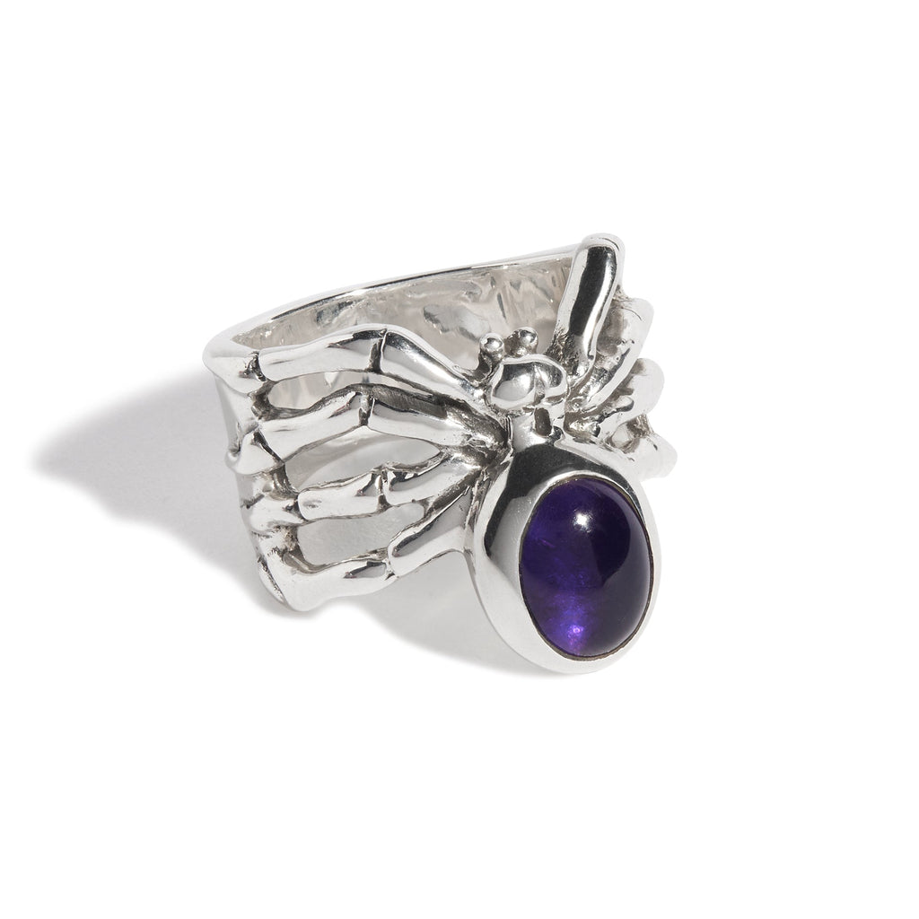 Spider Ring with Gem