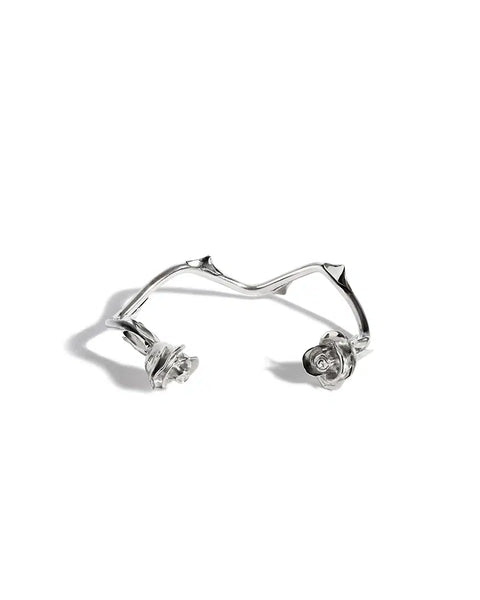 Sammi 'The Rose Amongst Thorns' Silver Bracelet – The Great Frog