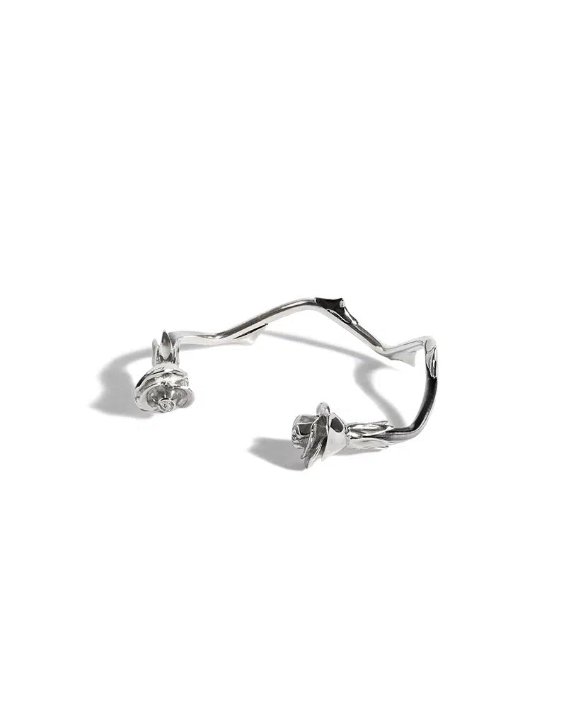 Sammi 'The Rose Amongst Thorns' Silver Bracelet