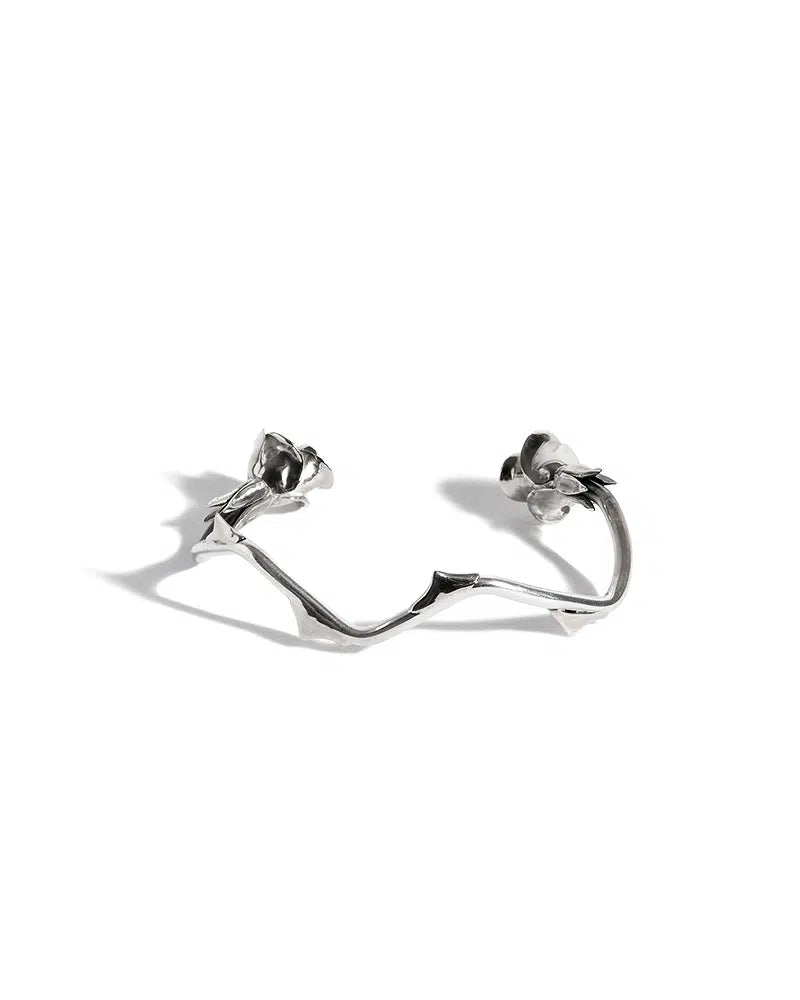 Sammi 'The Rose Amongst Thorns' Silver Bracelet