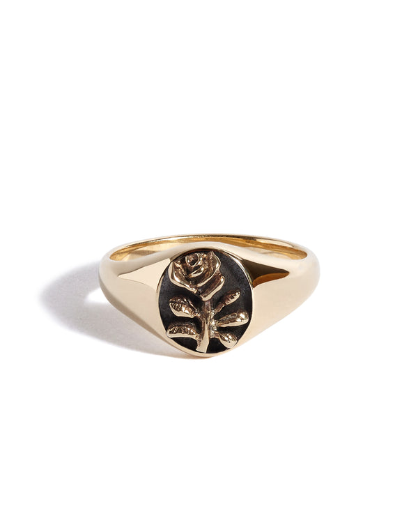 Solid 9ct Gold Sammi x TGF Rose Signet Ring