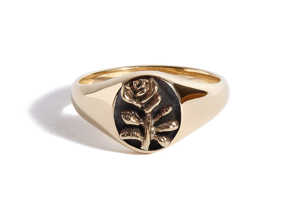 Solid 9ct Gold Sammi x TGF Rose Signet Ring