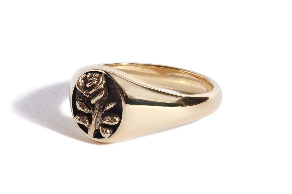 Solid 9ct Gold Sammi x TGF Rose Signet Ring