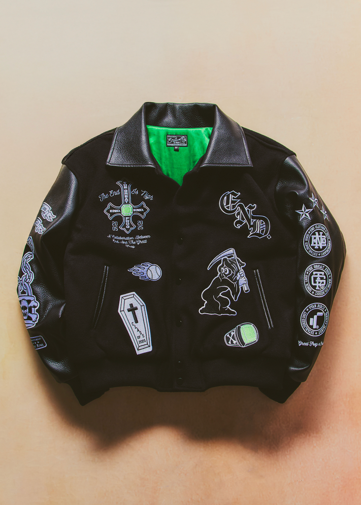 TGF x END. Varsity Jacket