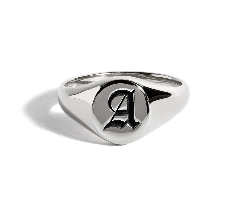 Engraved Small Signet Ring