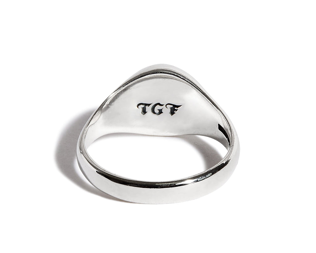 Engraved Small Signet Ring