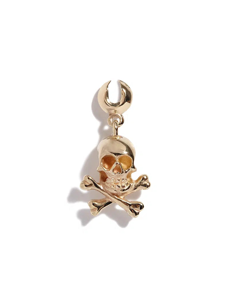 Solid 9ct Gold Sammi Skull and Crossbones Charm