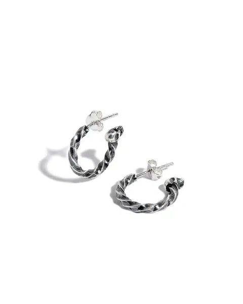 Twisted Silver Skull Hoop (Single) – The Great Frog London