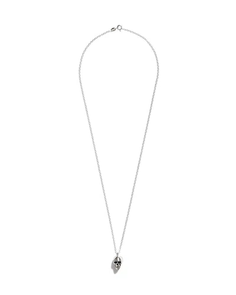 Small Anatomical Skull Pendant with Chain