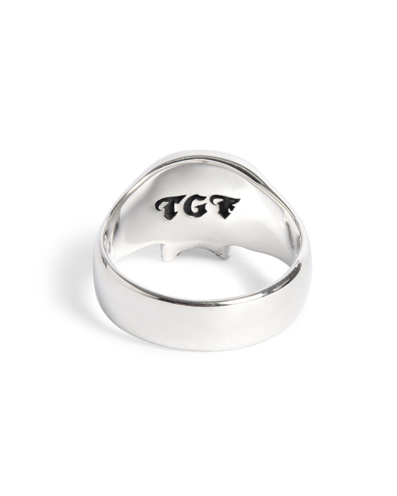 Smallest Evil Skull Ring with Diamond Eyes