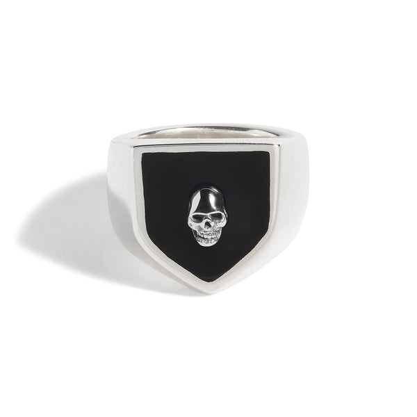 Skull Shield Ring (Sterling Silver Skull)