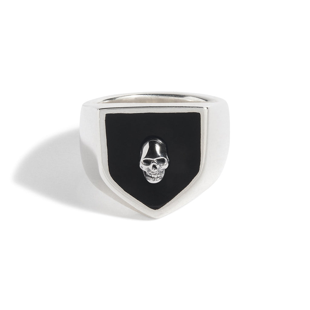 Skull Shield Ring (Sterling Silver Skull)