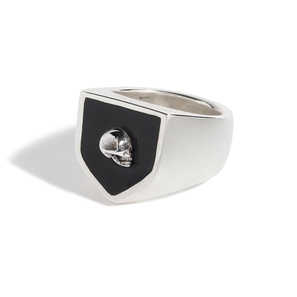 Skull Shield Ring (Sterling Silver Skull)