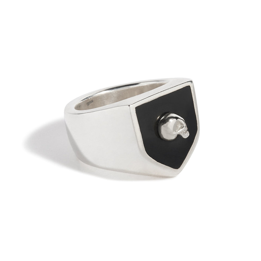 Skull Shield Ring (Sterling Silver Skull)
