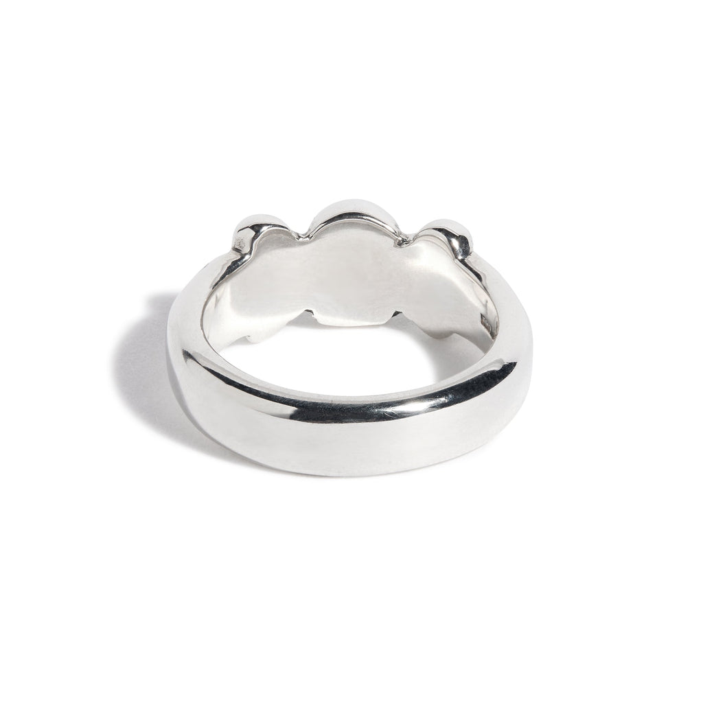 Skull with Fleur De Lis Ring