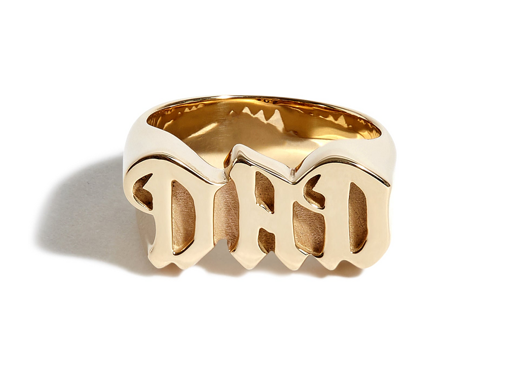 Solid 9ct Gold Dad Ring