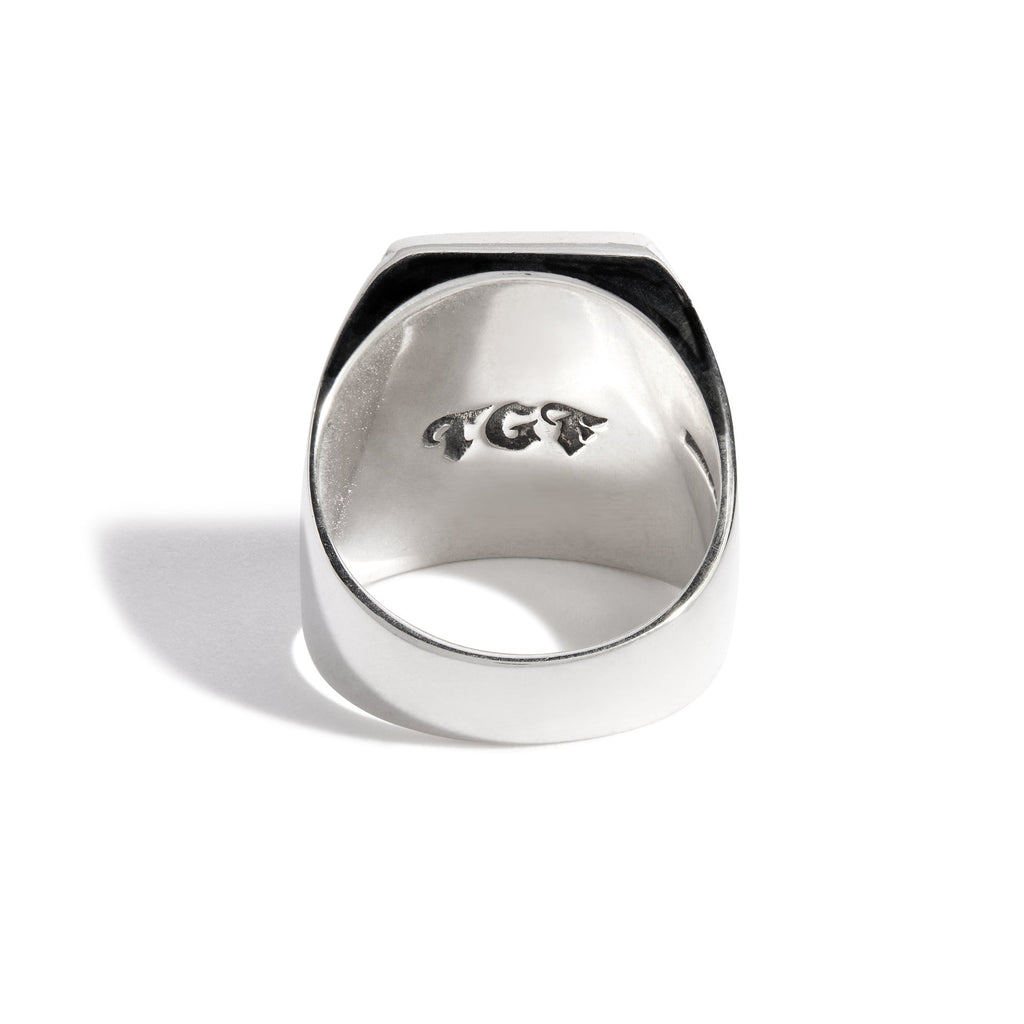 Small Ace of Spades Card Ring