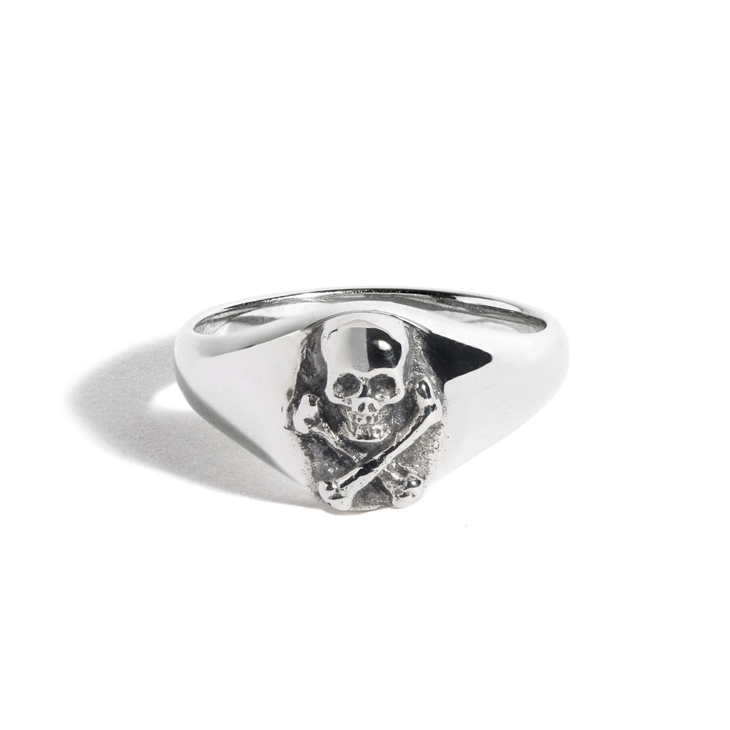 Small Skull & Crossbones Signet Ring