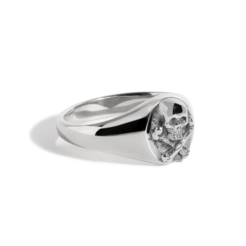 Small Skull & Crossbones Signet Ring