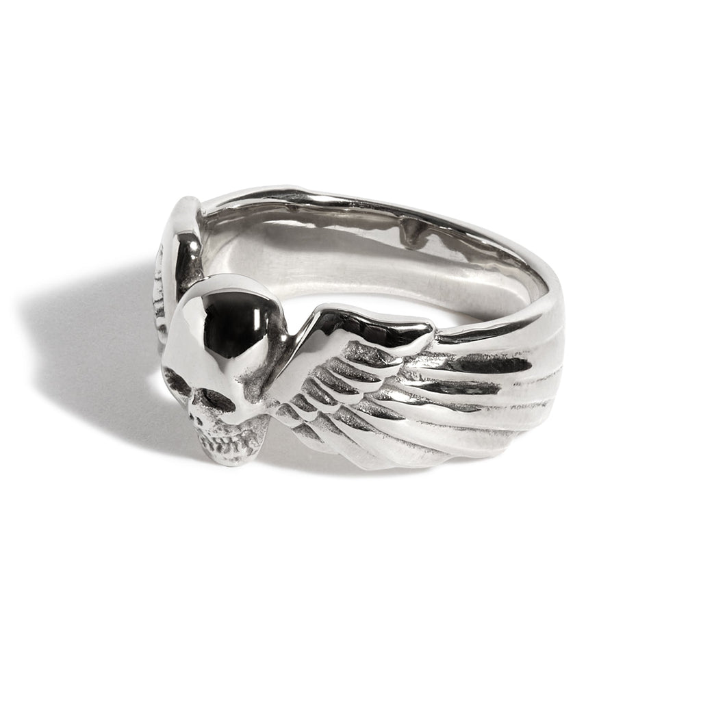 Small Winged Skull Ring