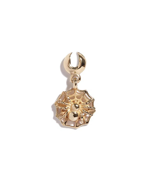 Solid 9ct Gold Sammi Spider and Web Charm – The Great Frog London