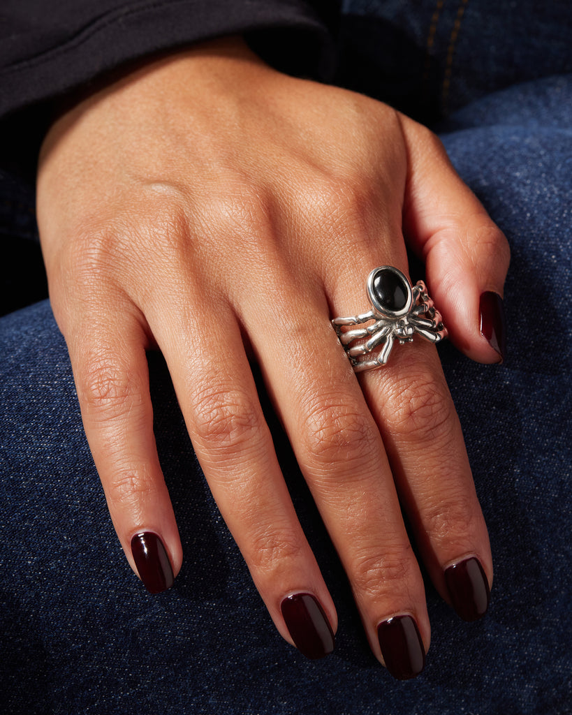 Spider Ring with Gem