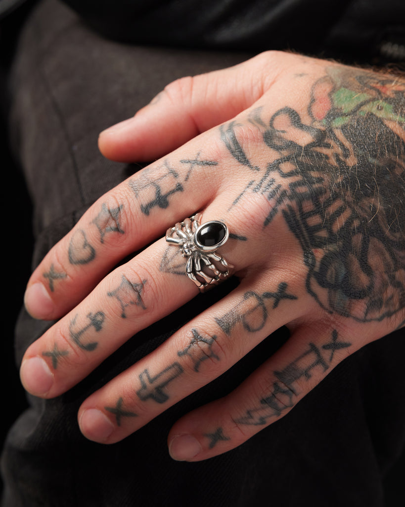 Spider Ring with Gem