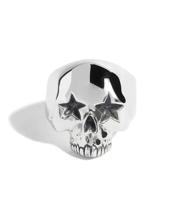 Star Eyes Skull Ring