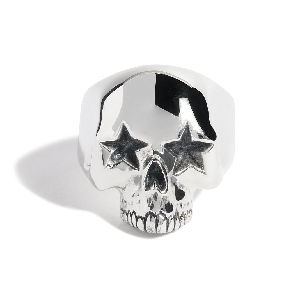 Star Eyes Skull Ring