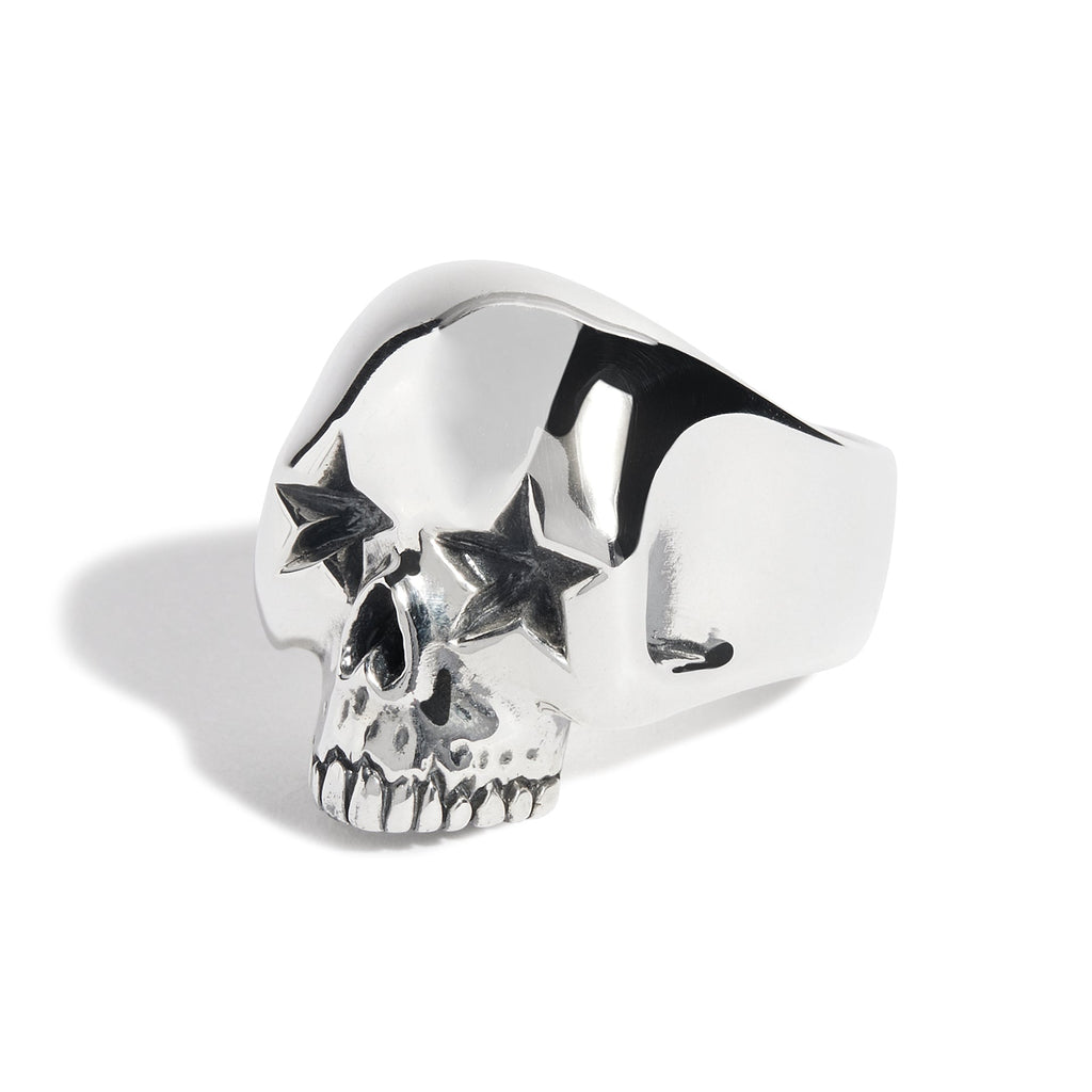 Star Eyes Skull Ring