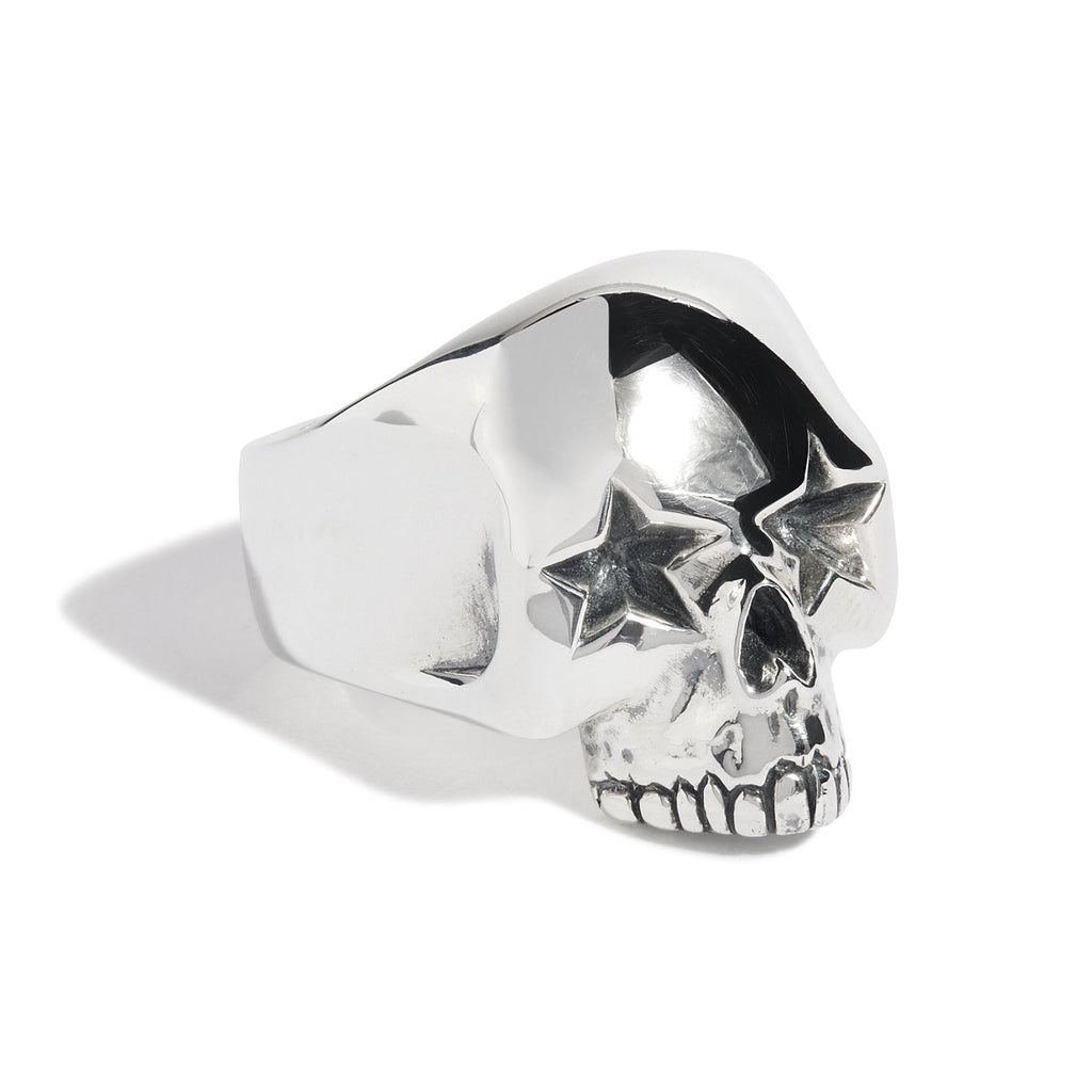 Star Eyes Skull Ring