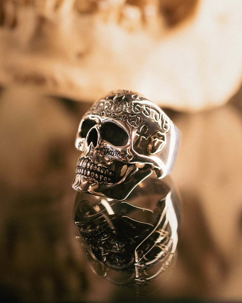 Rolling Stones Beggars Banquet Defaced Skull