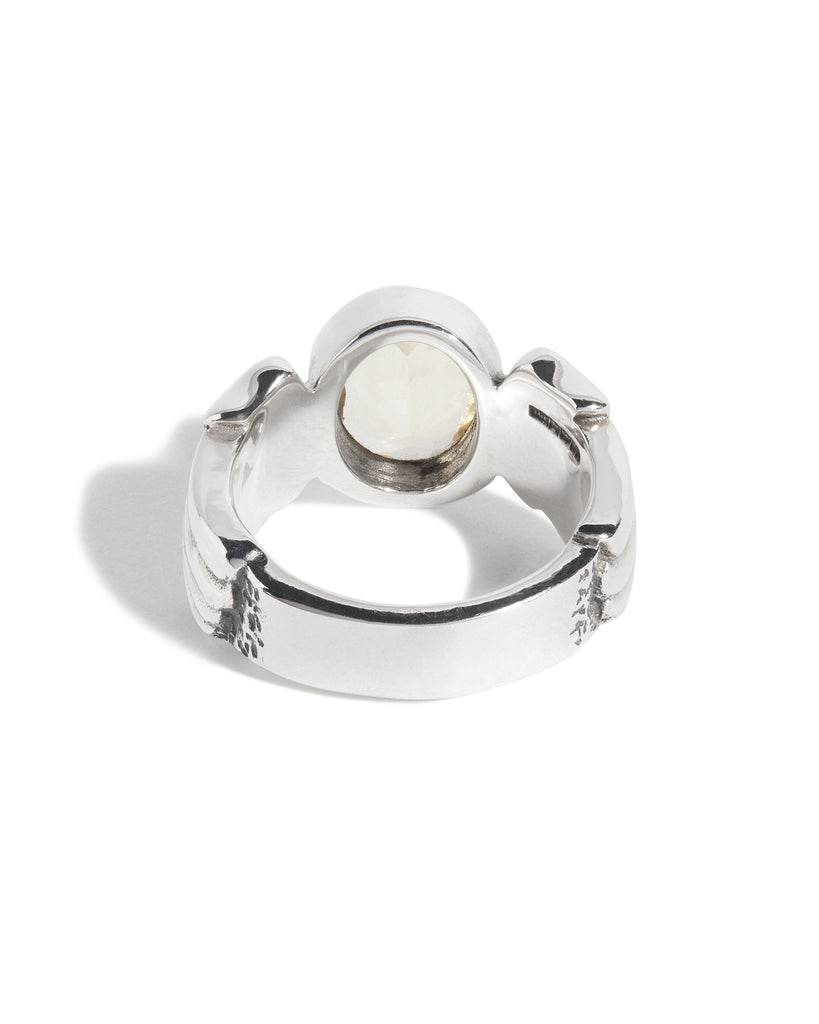 Lemon Quartz Winged Gem Ring