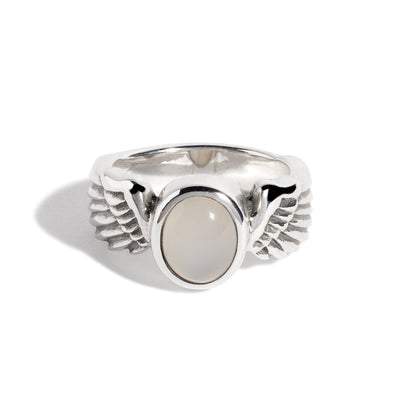 Moonstone Winged Gem Ring