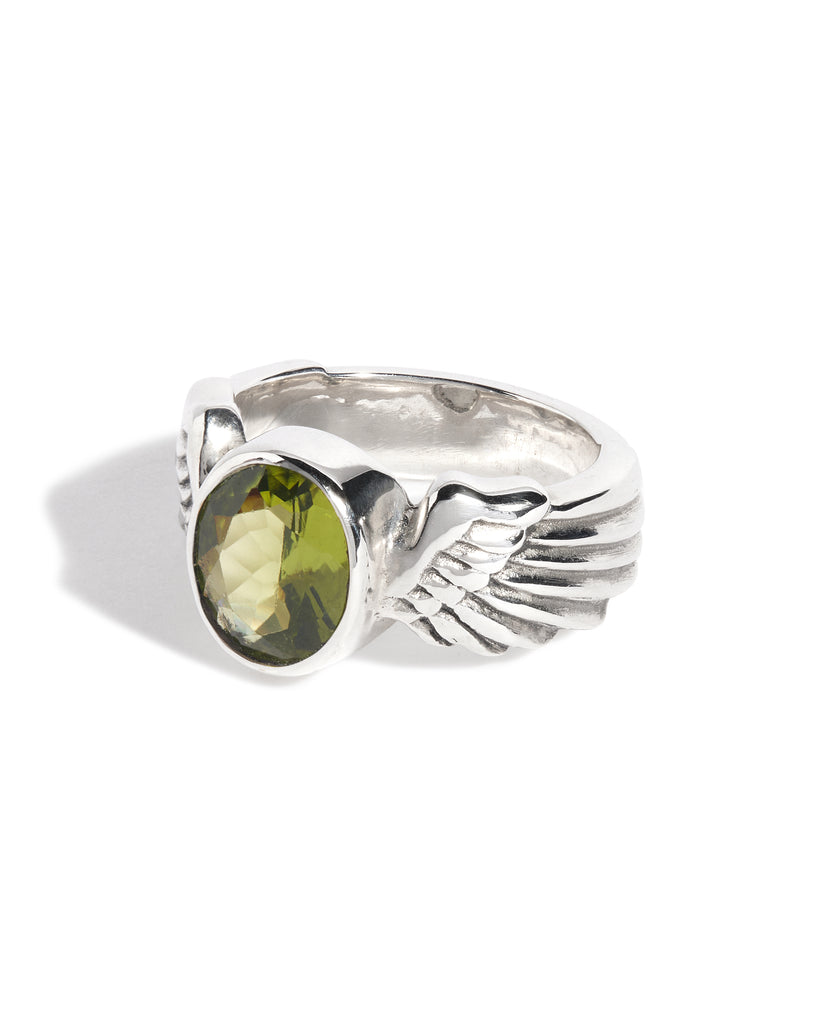 Peridot Winged Gem Ring