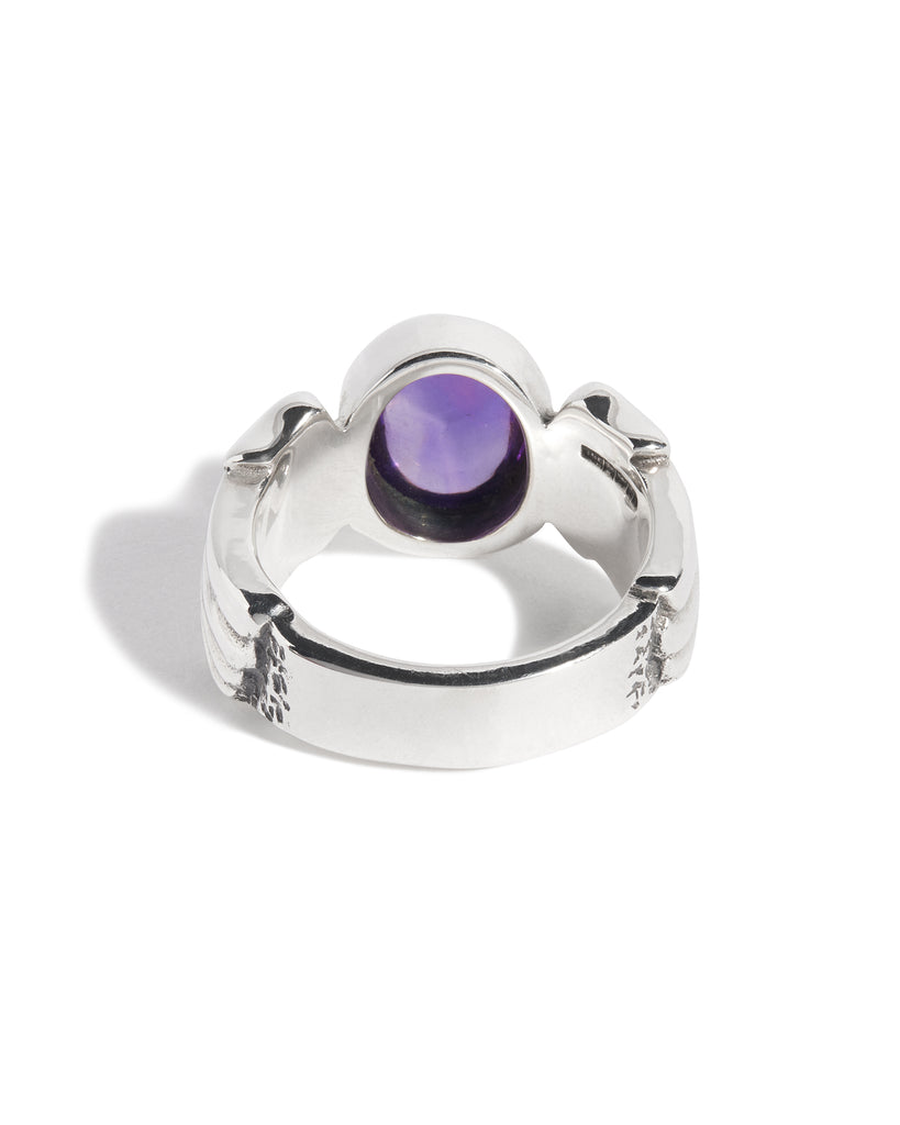 Purple Amethyst Winged Gem Ring
