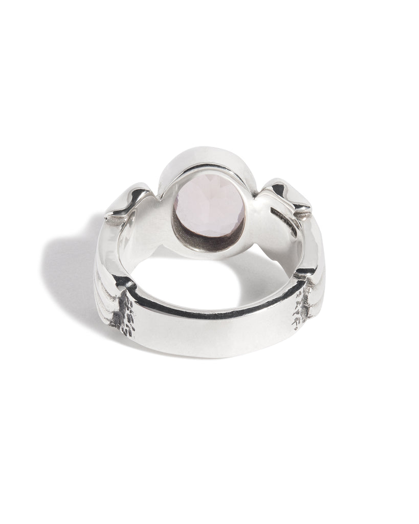 Rose Quartz Winged Gem Ring