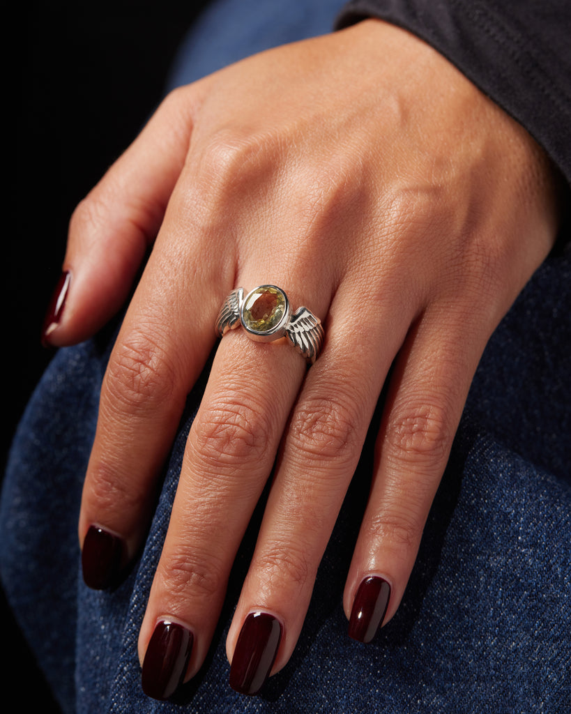 Winged Gem Ring