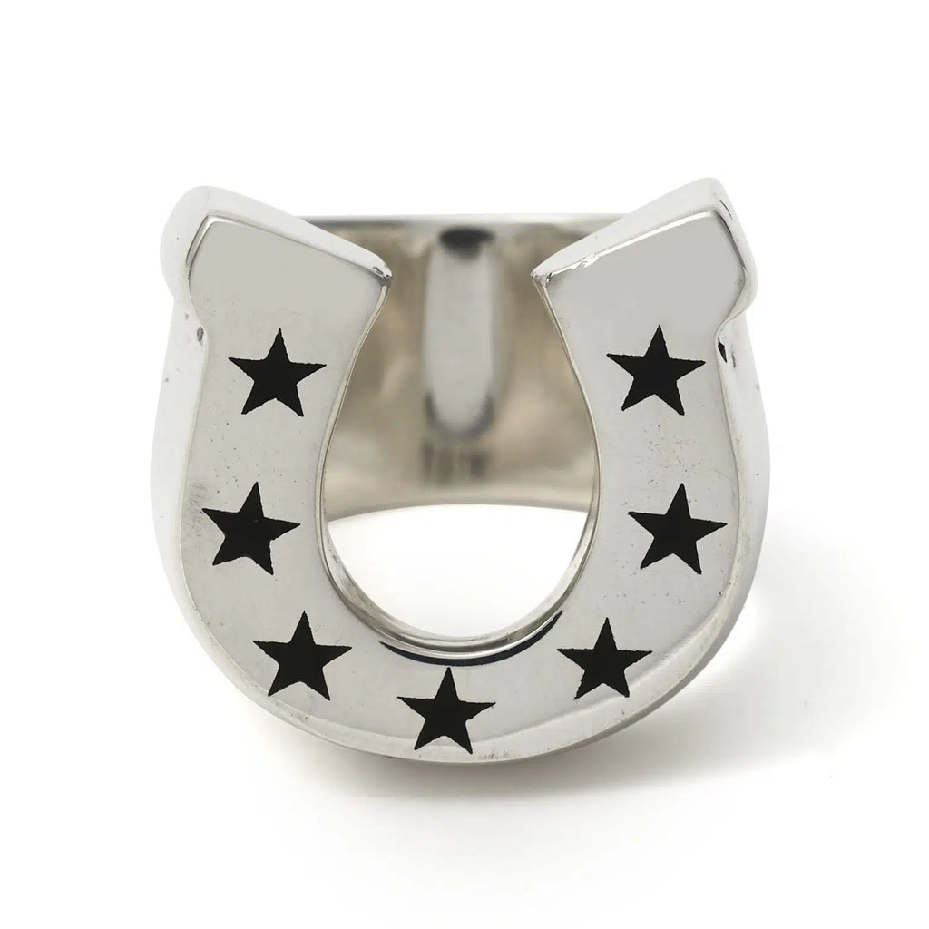 Horseshoe with Stars Ring