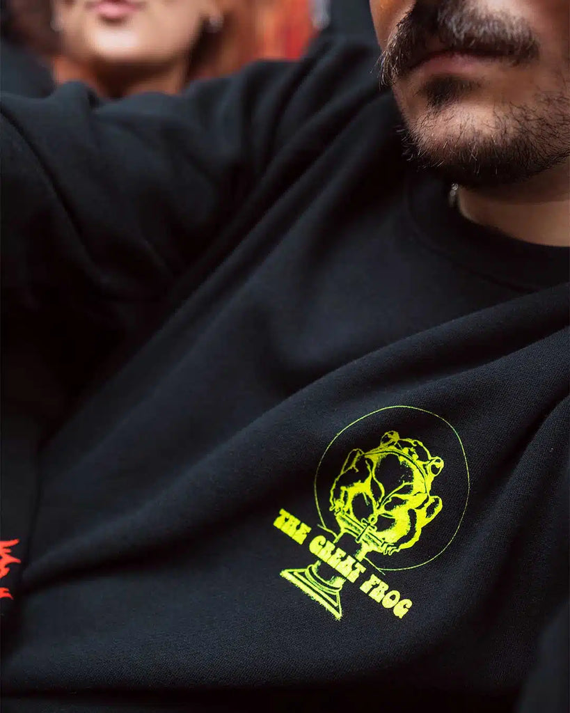 "The Business" Vintage Sweater Black/Yellow