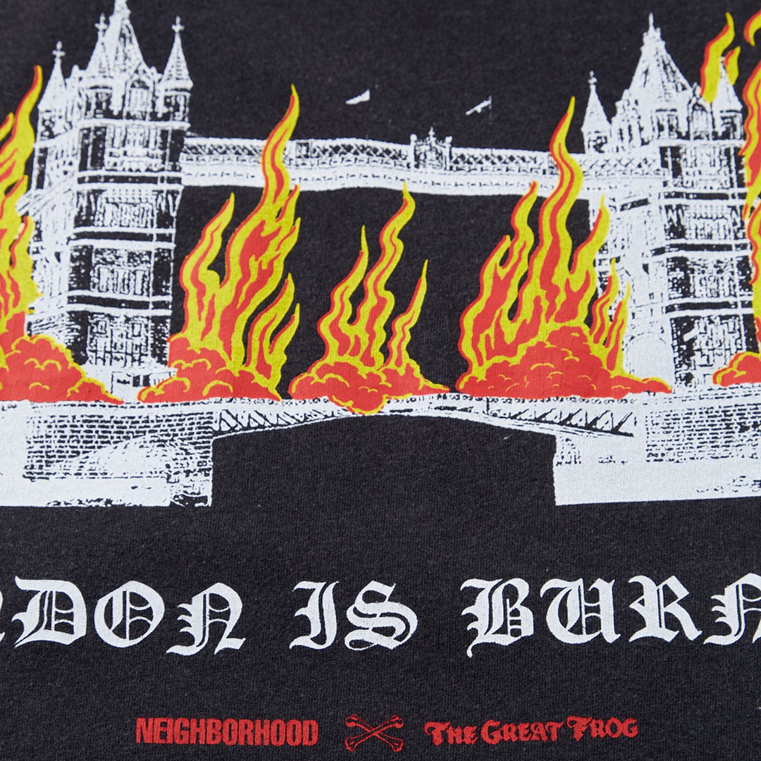Neighborhood x TGF 'London's Burning' T-Shirt - The Great Frog 
